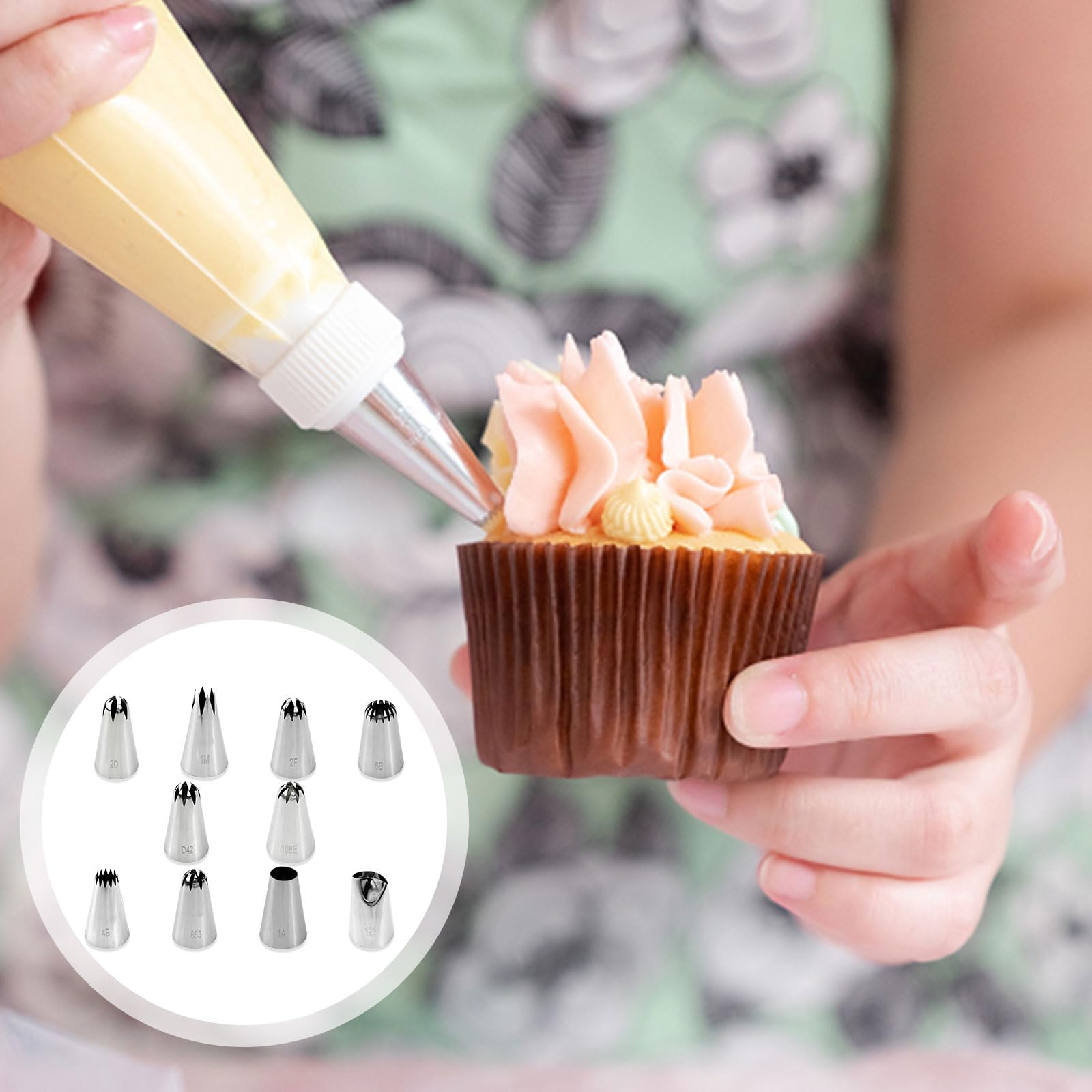 Spritztüllen-Set Aus Edelstahl Für Kuchendekoration – Verschiedene Größen, Für Zuckerguss & Fondant