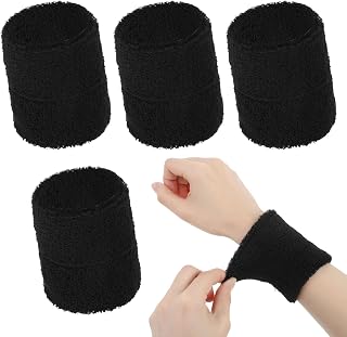 Wrist Sleeves for Men, 4Pcs Wrist Compression Wrap for Running Gym Basketball Volleyball Golf Playing Tennis