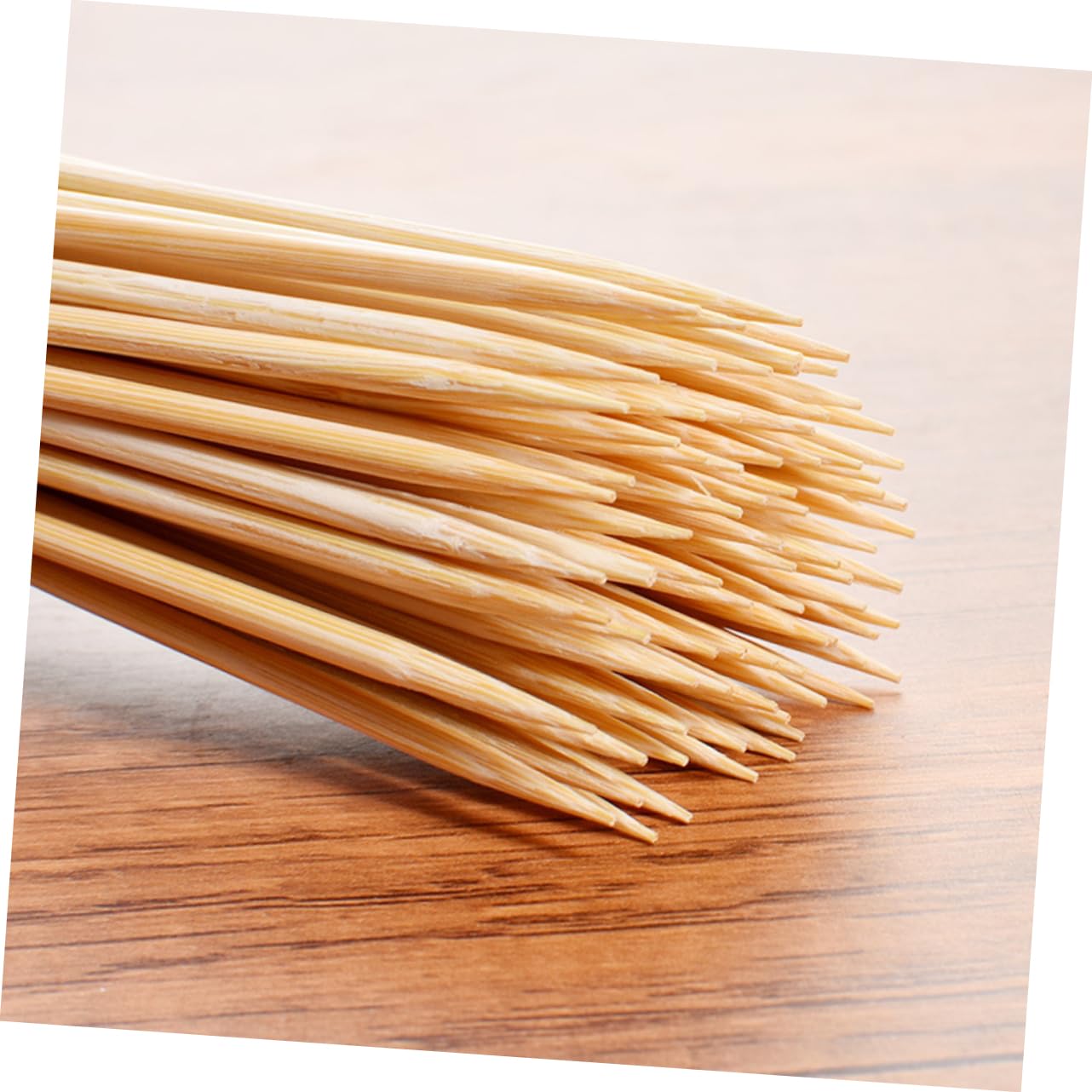 Cabilock 100pcs Bamboo Skewers Food-grade Roasting Sticks for Bbq Cocktail Parties Appetizers Points for Easy Use