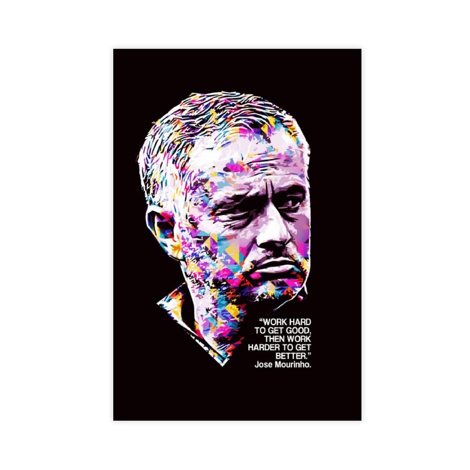 Yingxi Jose Mourinho Soccer Football Poster Classic Motivational Quote Canvas Wall Art Decor Print Picture Paintings For Living Room Bedroom Decoration Unframe:12×18Inch(30×45Cm)