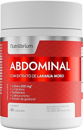 Laranja Moro Cafeína Cromo L Carnitina Abdominal 60 Caps Nutrilibrium