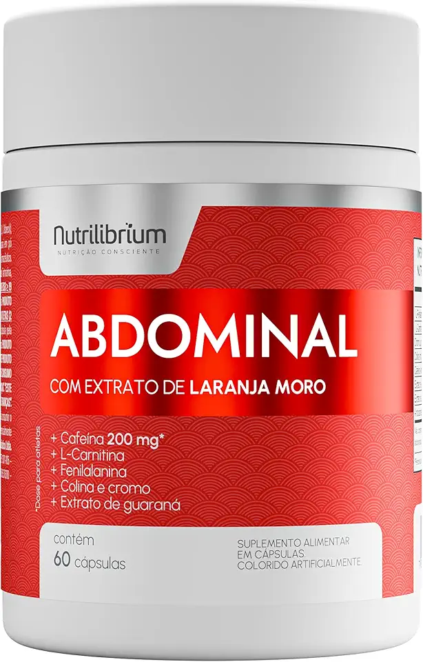 Laranja Moro Cafeína Cromo L Carnitina Abdominal 60 Caps Nutrilibrium