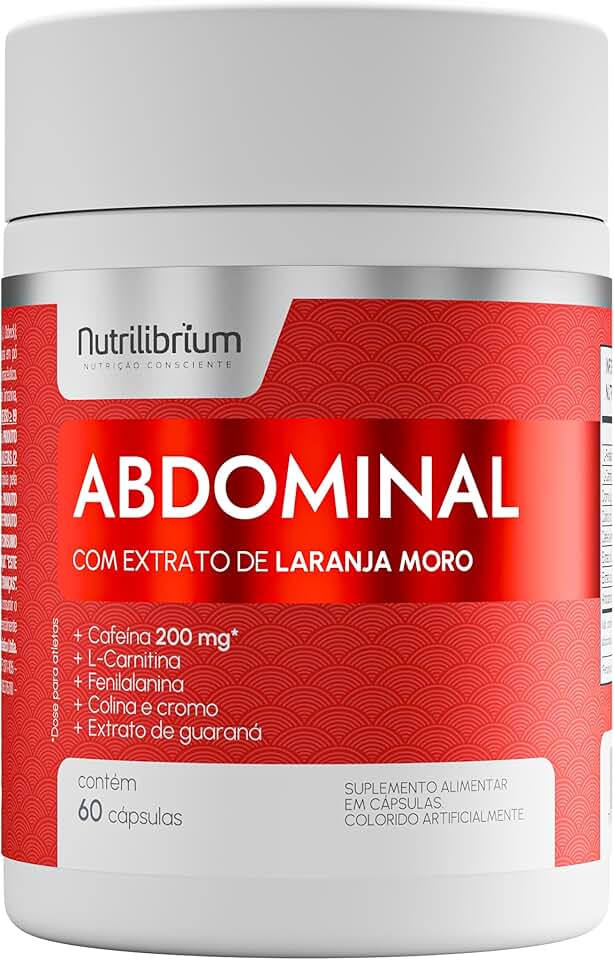 Laranja Moro Cafeína Cromo L Carnitina Abdominal 60 Caps Nutrilibrium
