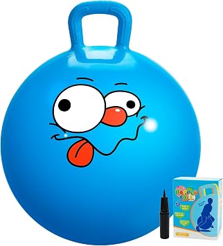 U&C Planet Hopper Ball, 20 inches Bouncy Ball with Handle for Kids Age 5-9