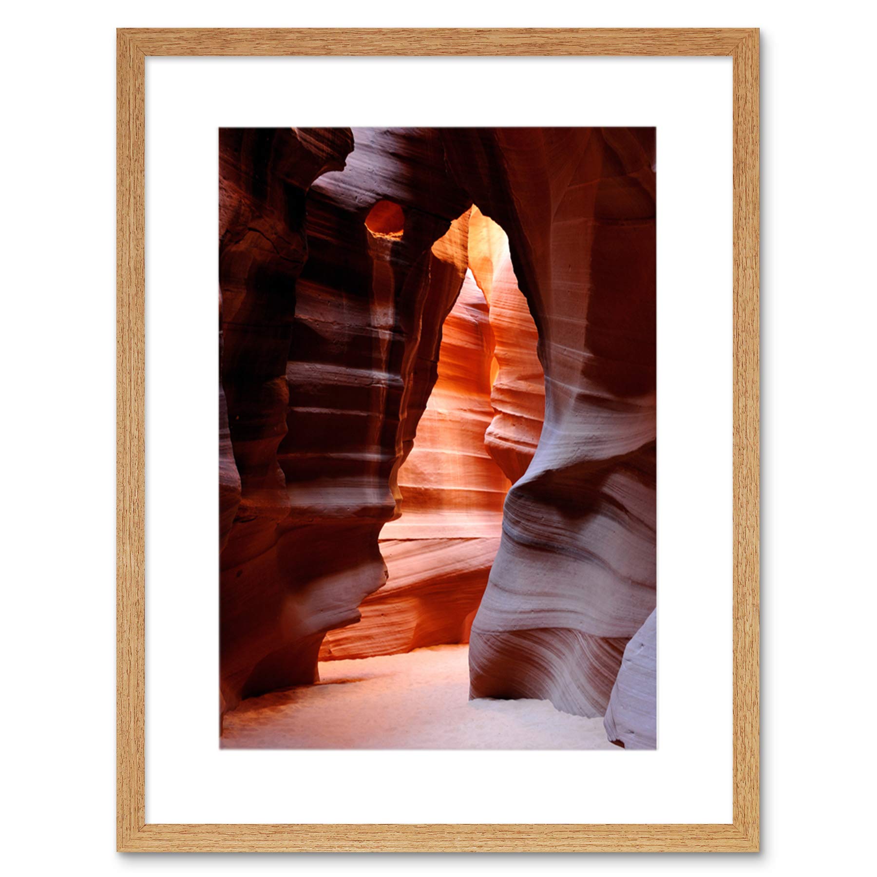Wee Blue Coo Photo Antelope Canyon Arizona Cave Framed Wall Art Print