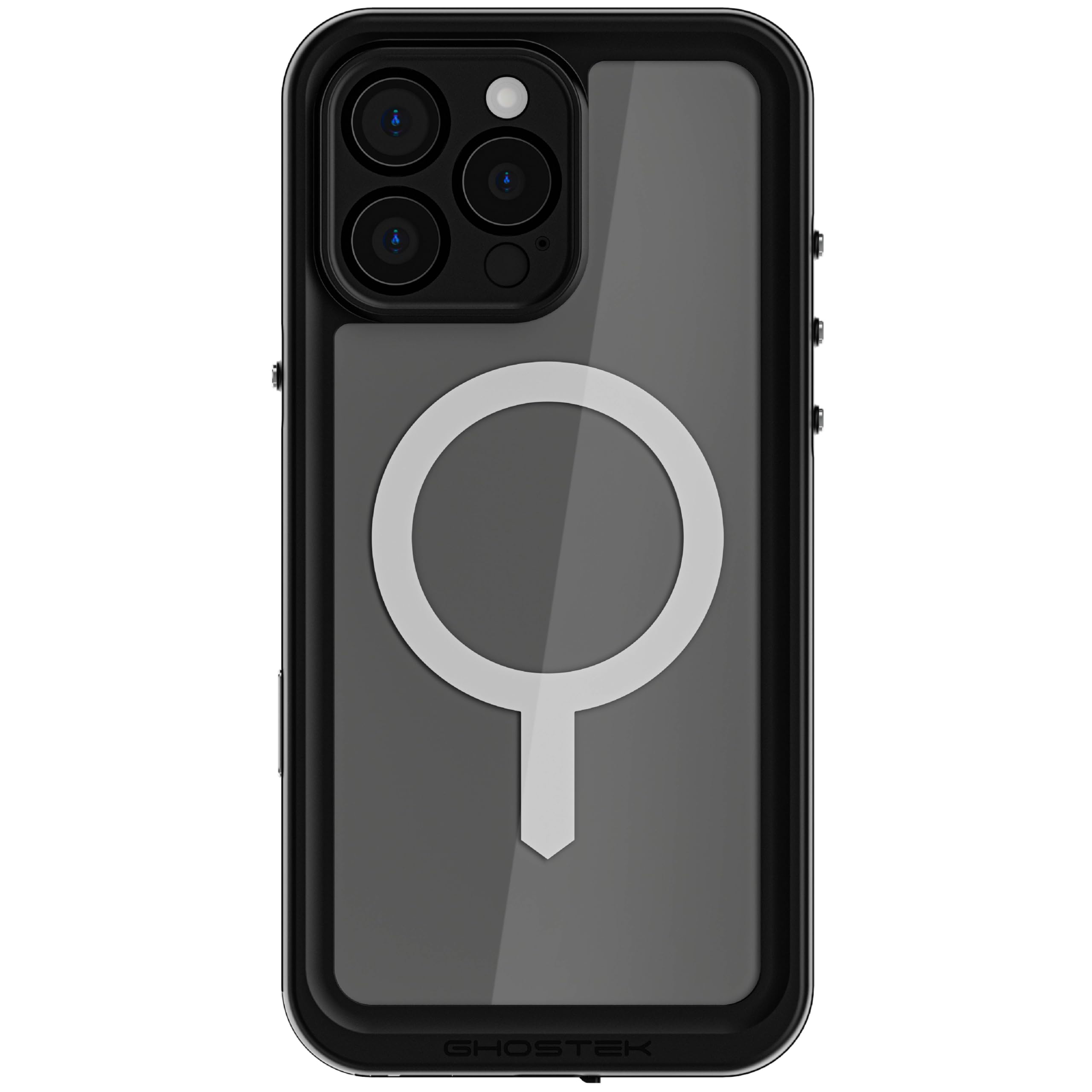 Ghostek® Direct Ghostek Nautical Slim iPhone 16 Pro Max Waterproof Case - Built-in Screen and Camera Lens Protector, Compatible with Apple MagSafe Accessories Designed for Apple iPhone 16 Pro Max (6.9", Clear)
