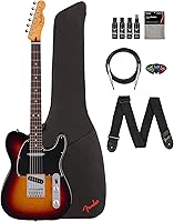 Vista 19 de Fender Player II Telecaster - Paquete color caramelo claro con estuche, correa, cable, paquete de 3 púas y kit de limpieza para guitarra