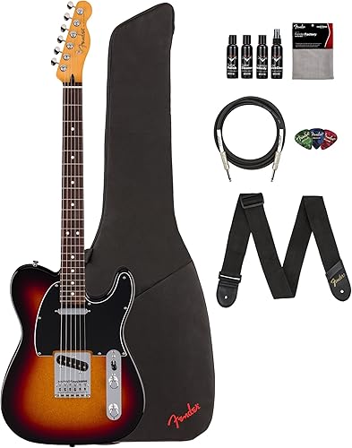 Miniatura 19 de Fender Player II Telecaster - Paquete color caramelo claro con estuche, correa, cable, paquete de 3 púas y kit de limpieza para guitarra