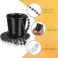Vista 3 de Dandat 24 piezas de chupito en collar de cuentas, accesorios de graduación, mini vasos de plástico desechables para fiesta de graduación, accesorios