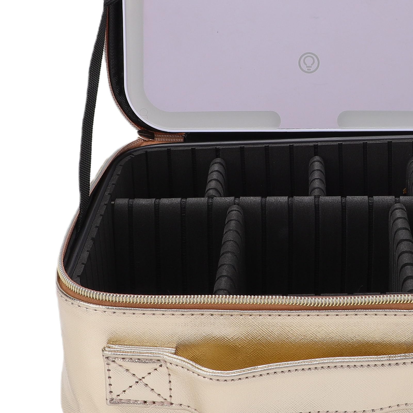Naroote Coffret Maquillage Miroir LED Voyage Portable 3 Couleurs