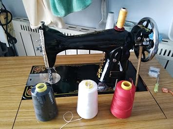 Othmro 1Pcs Polyester Sewing Thread 402 Serger Machine Thread 8000 Yards Each Spools Embroidery Thread Connecting Serger Thread for DIY Sewing Machine and Hand Repair Works Light Gray 366