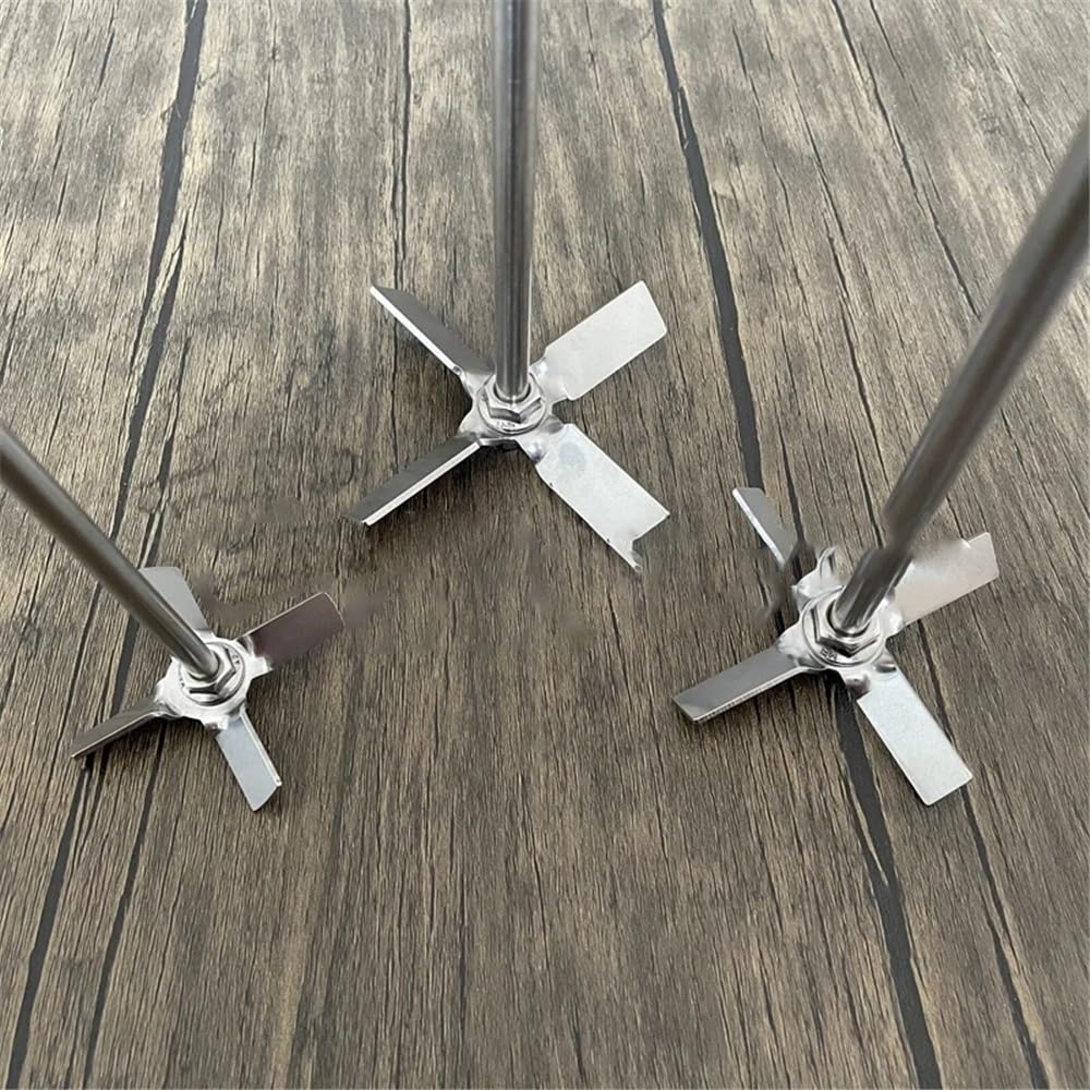 1set Labor Rührwerk Durchmesser 40mm Bis 100mm 304 Edelstahl Vier-klingen Mit Rührstab(40mm blade with rod)
