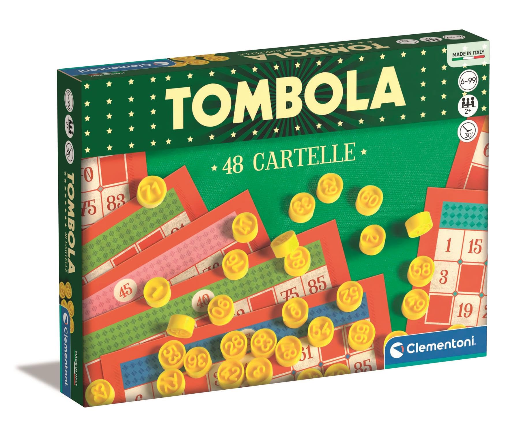 Tombola 48 legno Gioco Da Tavolo - Dal Negro 55757