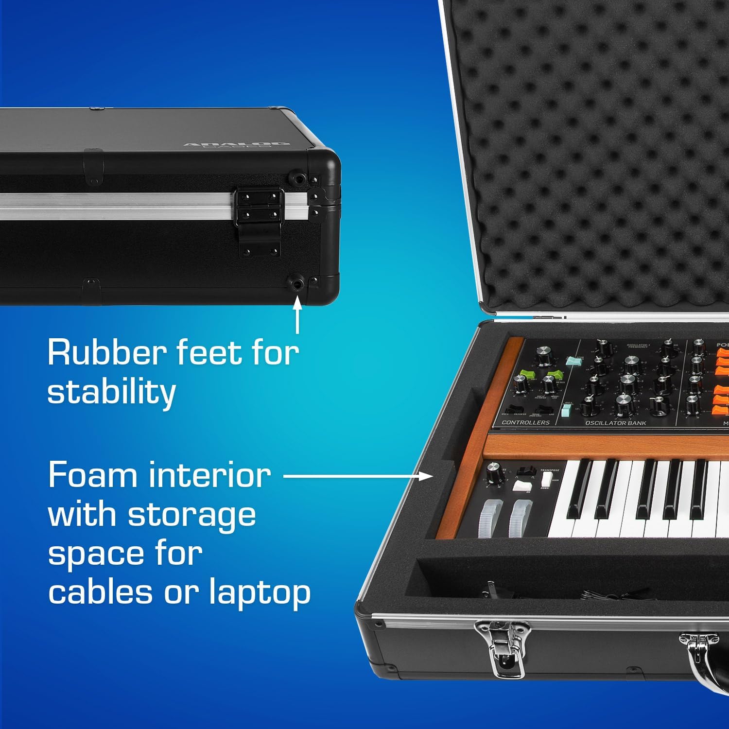 ANALOG CASES Behringer Poly D/MonoPoly/MS-5 Case - Ultra-Lightweight UNISON Hard Case