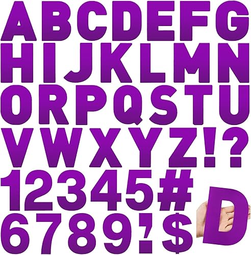 Vista 27 de Seajan 184 letras de vinilo grandes de 6 pulgadas, letras grandes del alfabeto, números y símbolos, autoadhesivas, extraíbles para aula, ventana