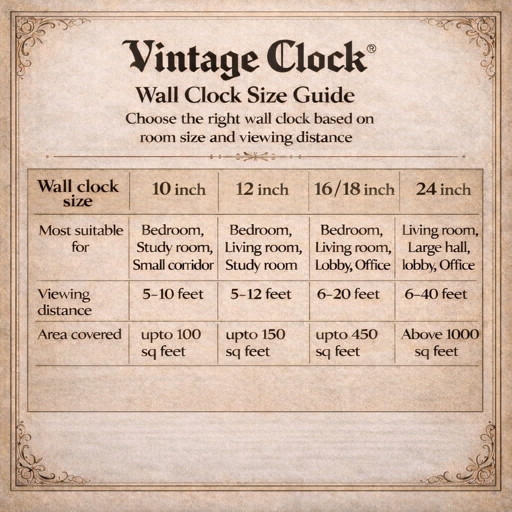 Vintage Brass Inlay Wall Clock - Handmade & Guaranteed -5