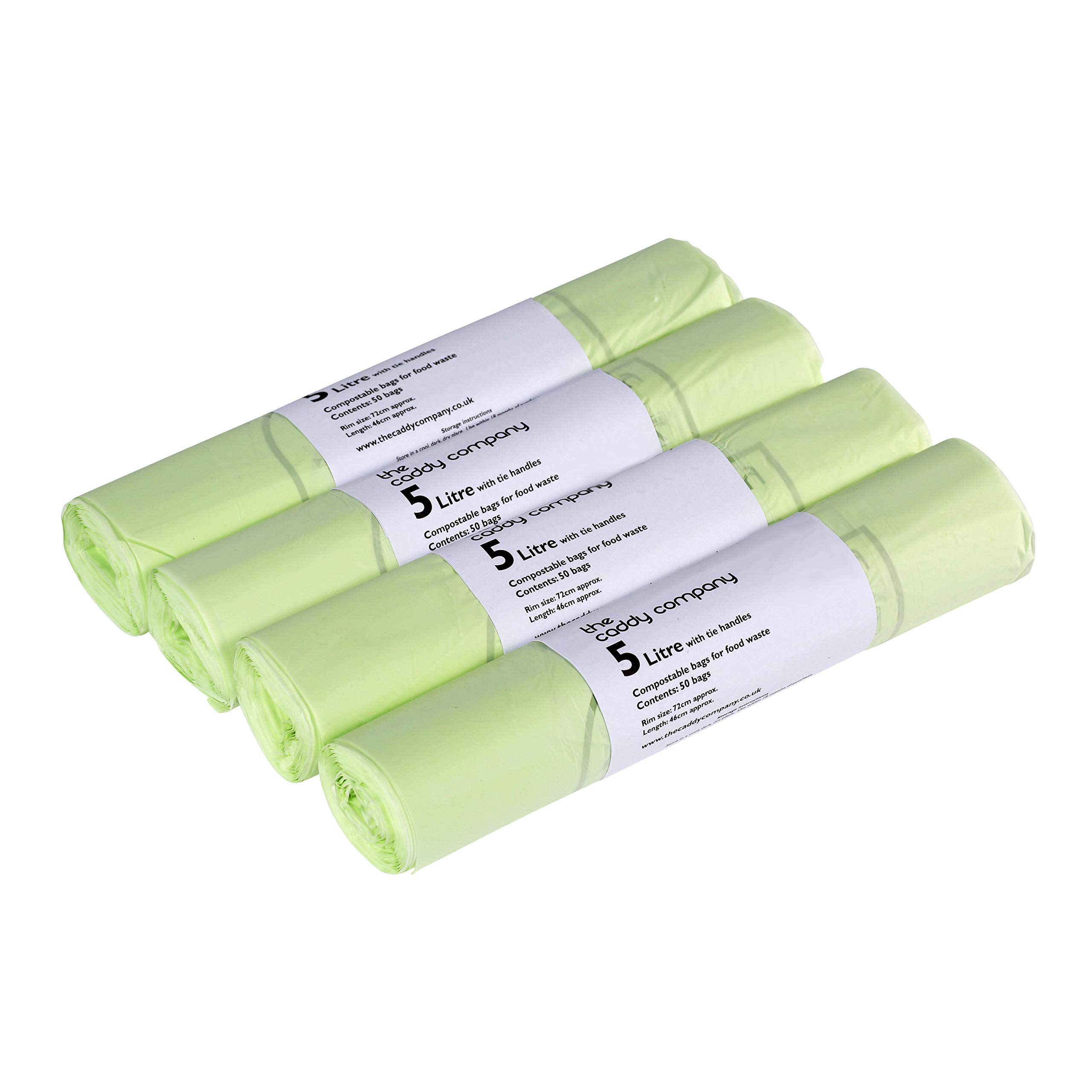 B&Q - 5L  Tie Handle Compostable Kitchen Caddy Liners (Small)4 Rolls