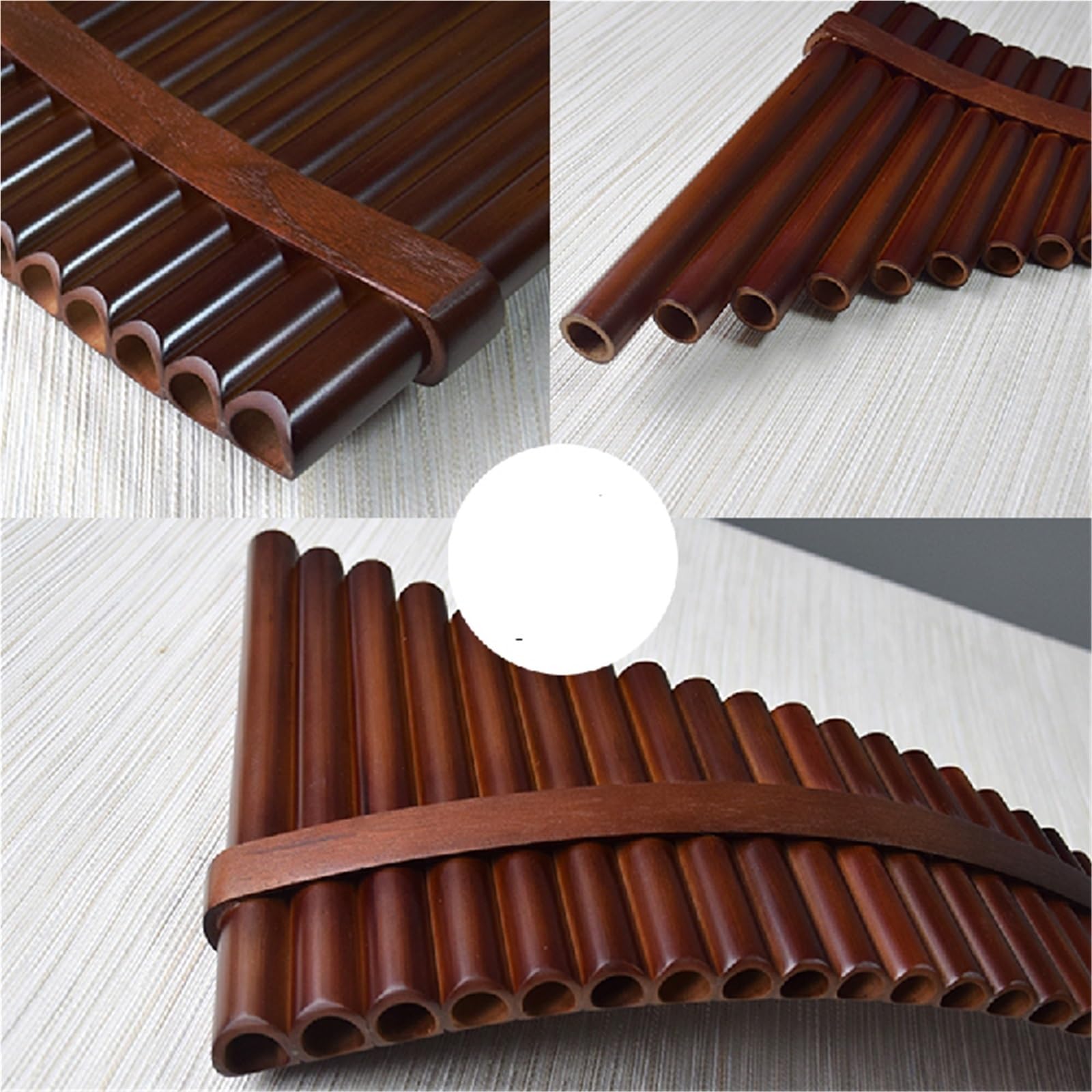 Flûte De Pan Bandes Et Cerceaux En Bois Instrument De Flûte De Pan 25 Tubes Réglage G Réglage C Performance Professionnelle(C,R)