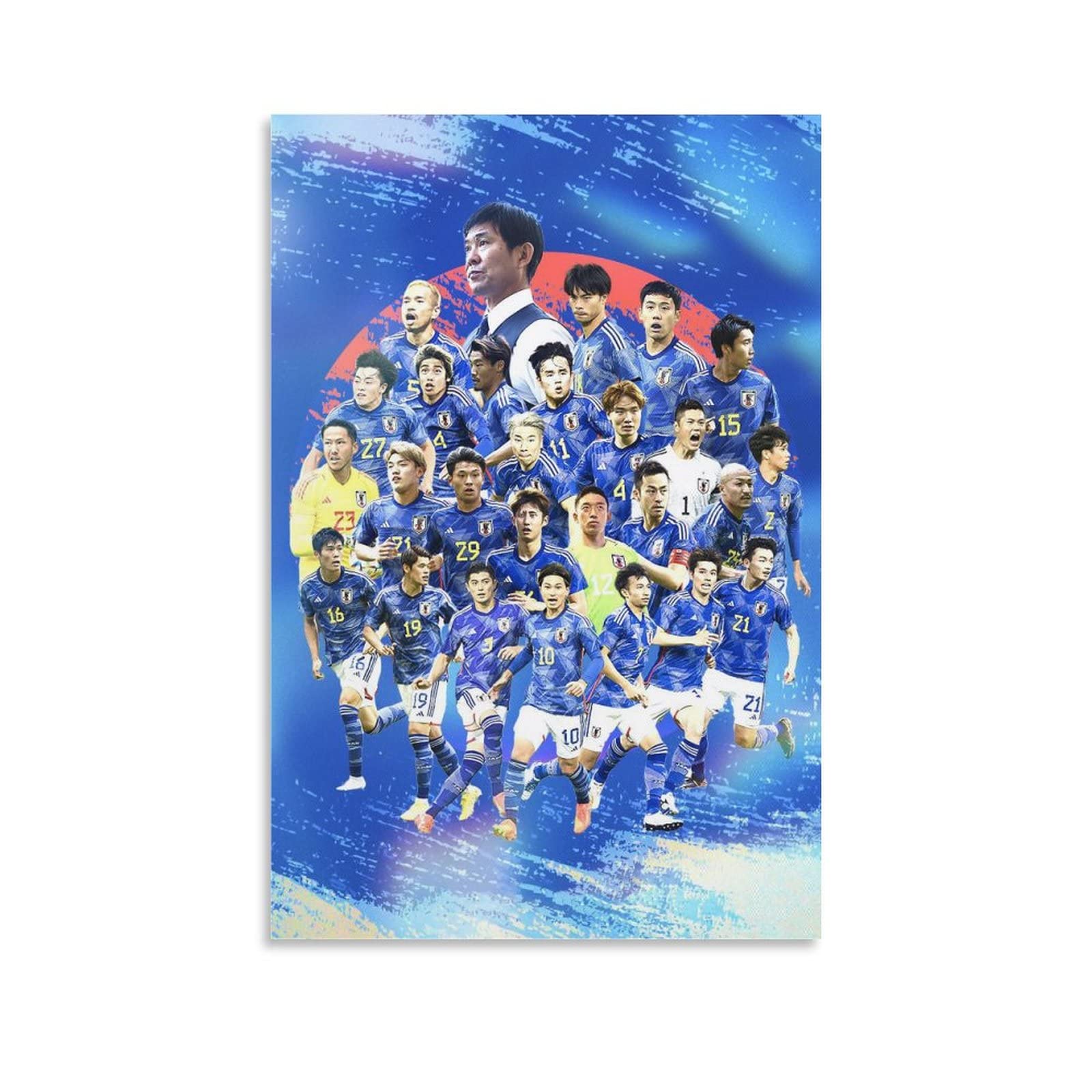 Amazon.co.jp: サッカー日本代表 2022 ポスター（6） キャンバス 芸術