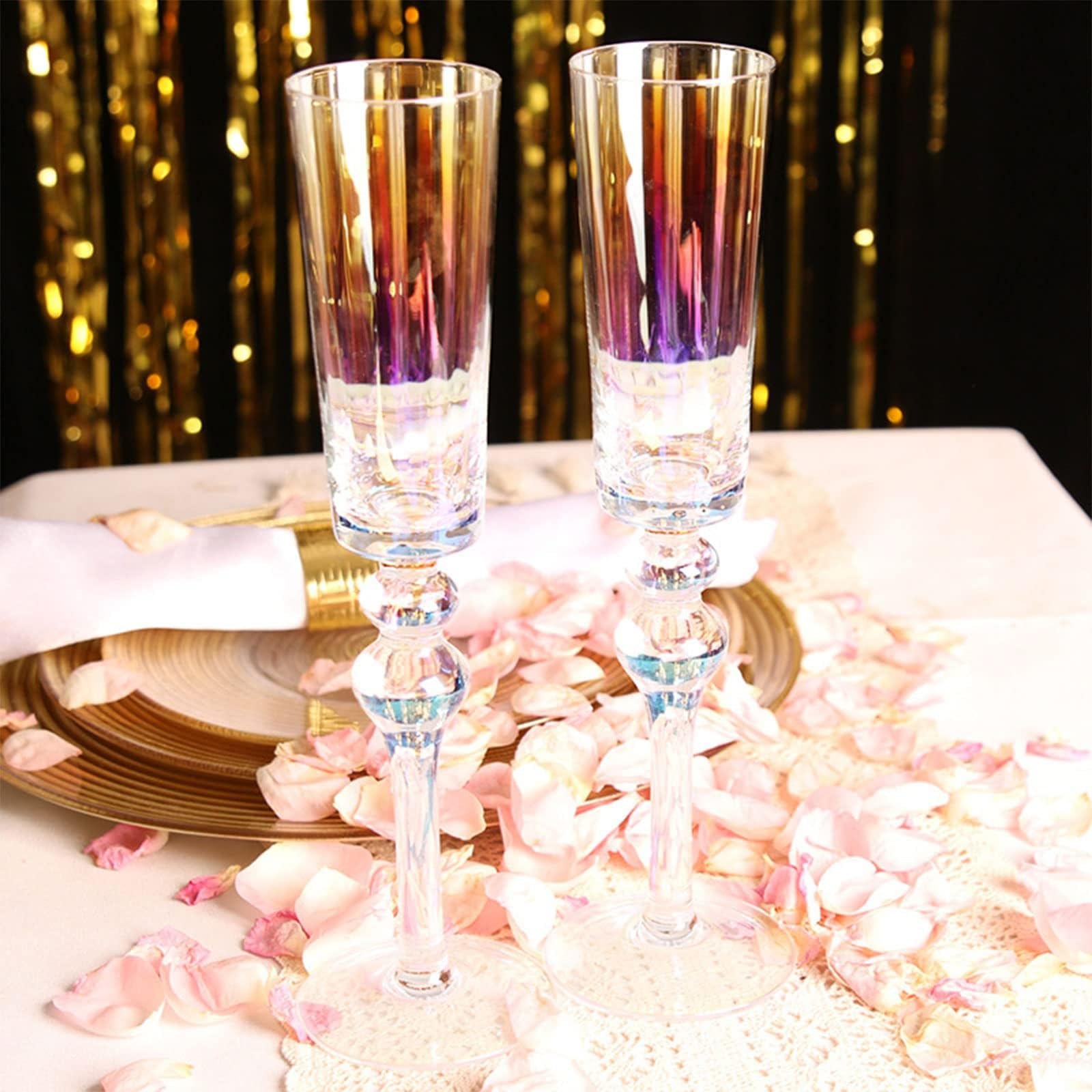 Champagnergläser, Cocktailflöten, Weingläser-Set for Hochzeit, Party, Cocktailfeier, Geschenk