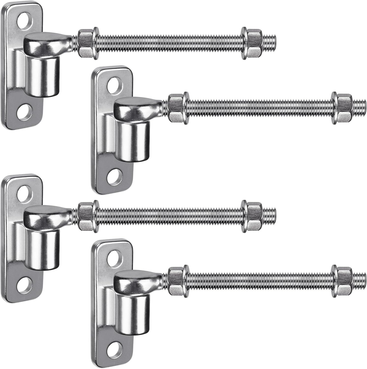 Insaga 304 Stainless Steel Heavy Duty Gate Hinges, 10'' J Bolt Gate