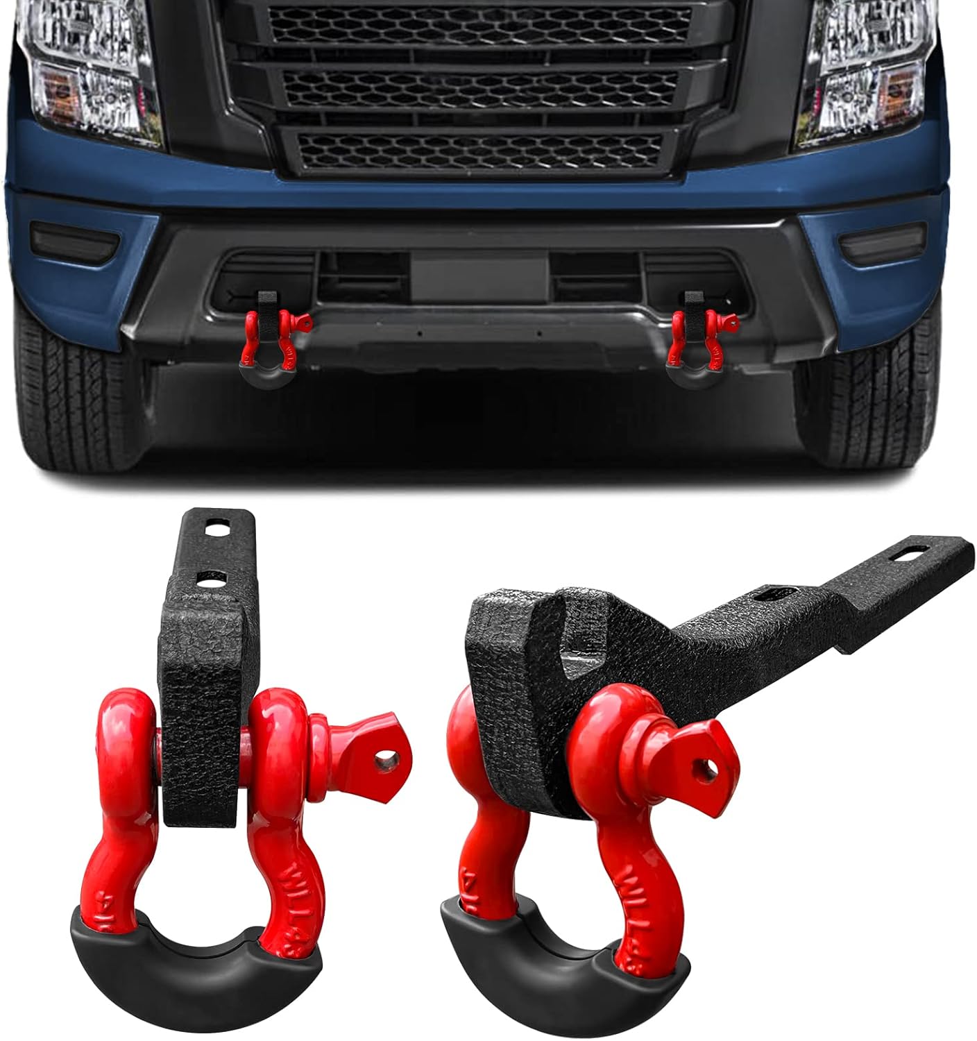 DING.PAI Front Tow Hook Mount Bracket and DRing Compatible