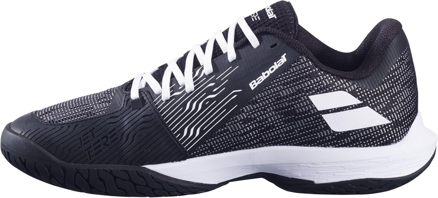 Babolat Men's Jet Tere 2 All Court Tennis Shoes, Black/White (US Men's Size 8)