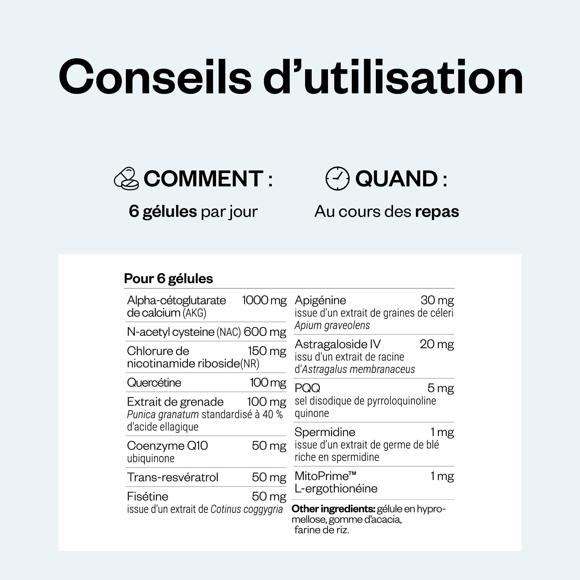 Daily Longevity - Complément Alimentaire Anti-Âge Tout-En-Un - SuperSmart | Énergie et Longévité Cellulaire - PQQ, CoQ10, NAC, Quercétine, Fisétine, Trans-Resvératrol - 180 Gélules Véganes