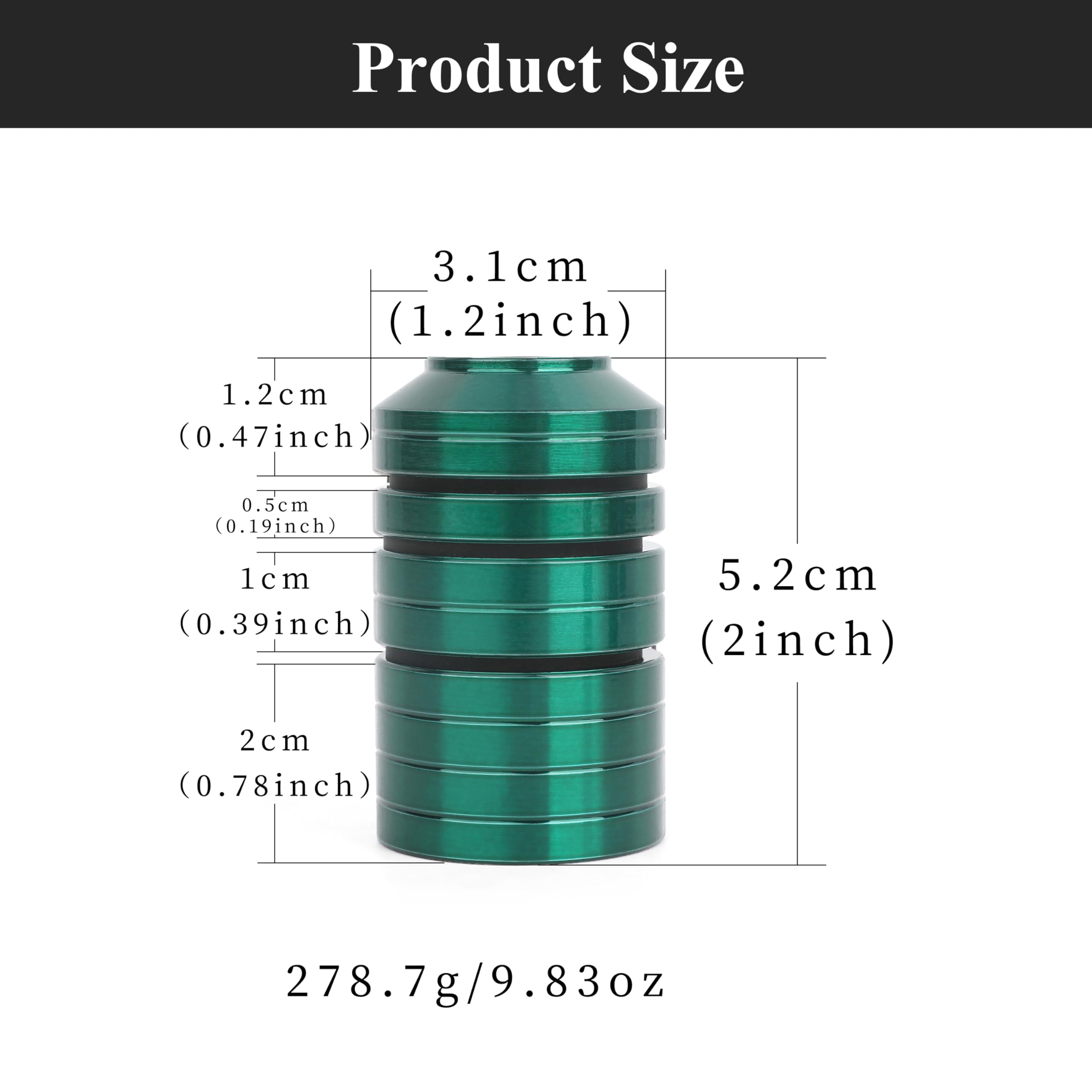 Bogen Stabilisator Gewichte Kit Edelstahl Gegengewicht Kit für Balance bar und Bogen Stabilisator für Recurve-Bogen und Compound-Bogen