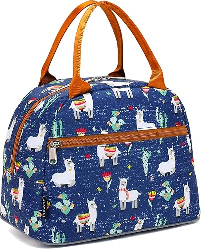 FlowFly Bolsa de almuerzo, organizador de almuerzo, soporte para almuerzo, bolsa térmica para almuerzo, bolsa térmica para mujereshombres (Alpaca)