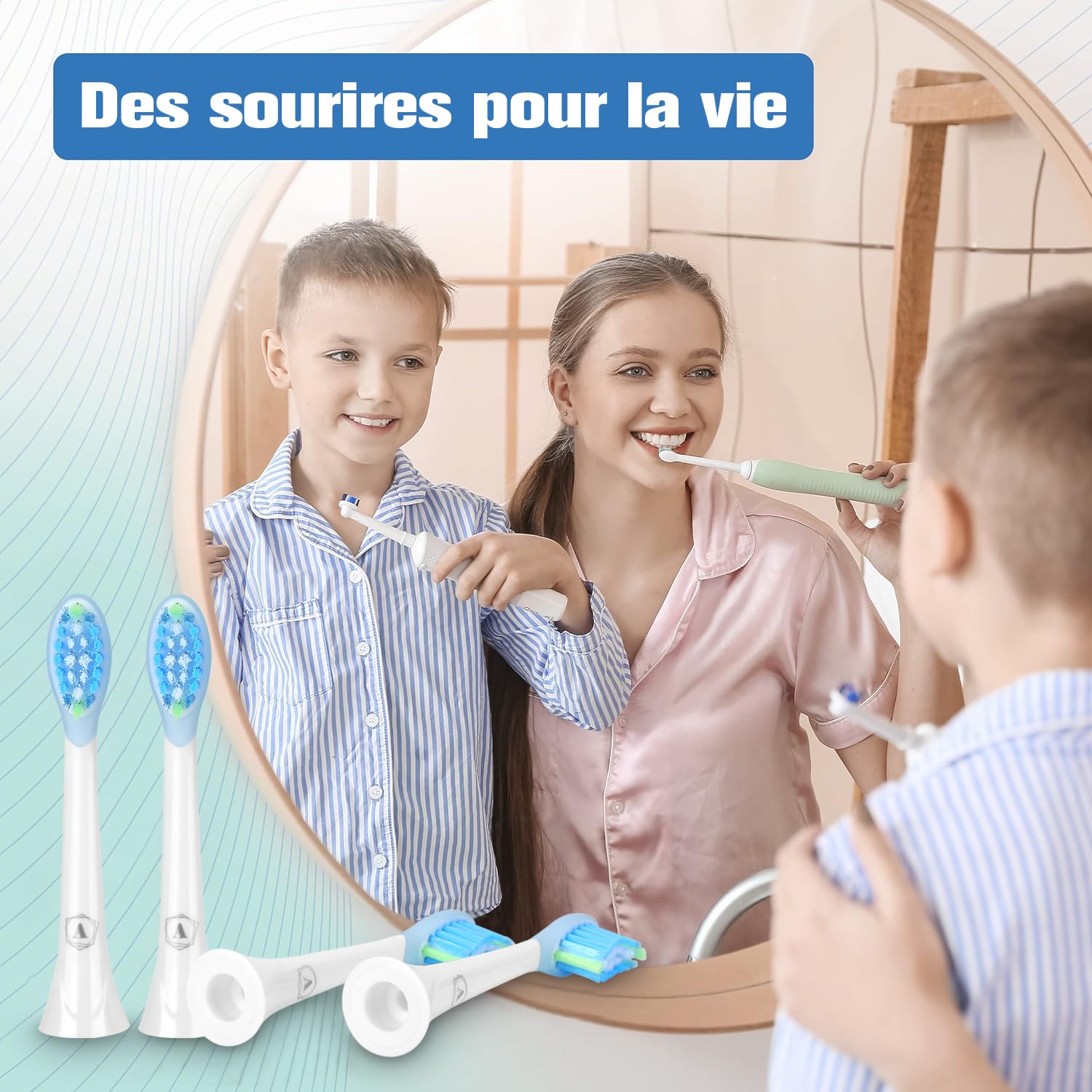 Brossette Compatible avec Philips Sonicare - Aster Têtes de Rechange pour Brosse à Dents Électrique Compatible avec Philips Sonicare Têtes de Brosse à Dents Lot de 16