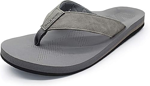 Miniatura 4 de Men Sandals Flip Flop with Orthotic Arch Support Athletic Slide Sandals for Men with Soft Cushion Footbed