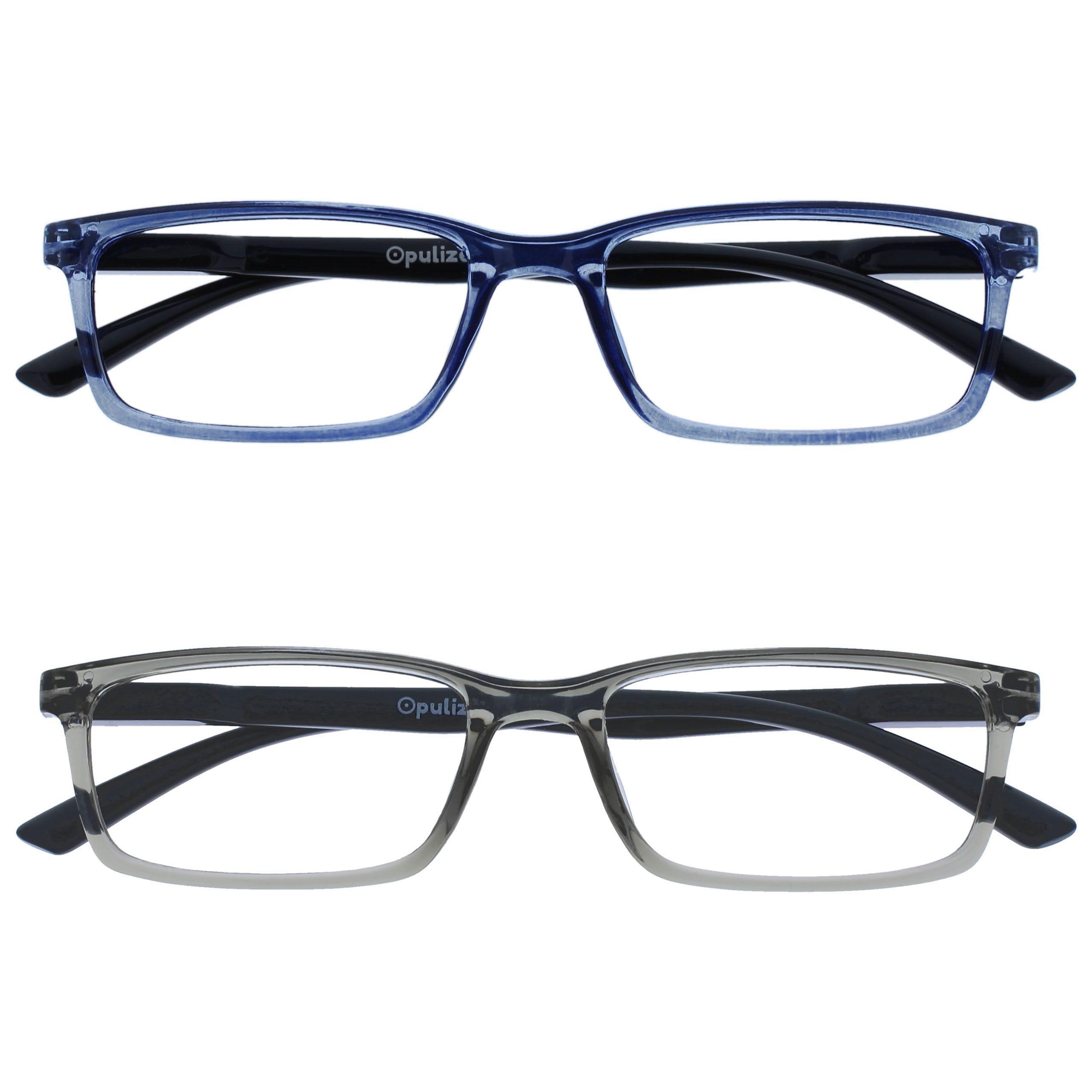 OPULIZE See Gafas Lectura Filtro Luz Azul x3 Estrecha Bisagras de Resorte Mejoran Sueño Reducen Dolor de Cabeza Ordenador Videojuegos Antirreflejante Azul Morado Turquesa Hombre Mujer BBB9-35Q +2.00 — view 11