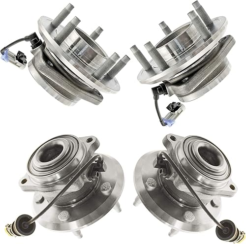 Vista 337 de TRQ Juego de 2 rodamientos y bujes de rueda trasera izquierda y derecha compatible con Ford Expedition 2007-2010 Lincoln Navigator 2007-2010