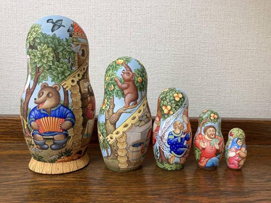ロシア雑貨☆イコン マトリョーシカ熊(5P)オルガ作コブロフ工房 Amazon | ロシア雑貨イコン マトリョーシカ熊(5P)オルガ作コブロフ工房