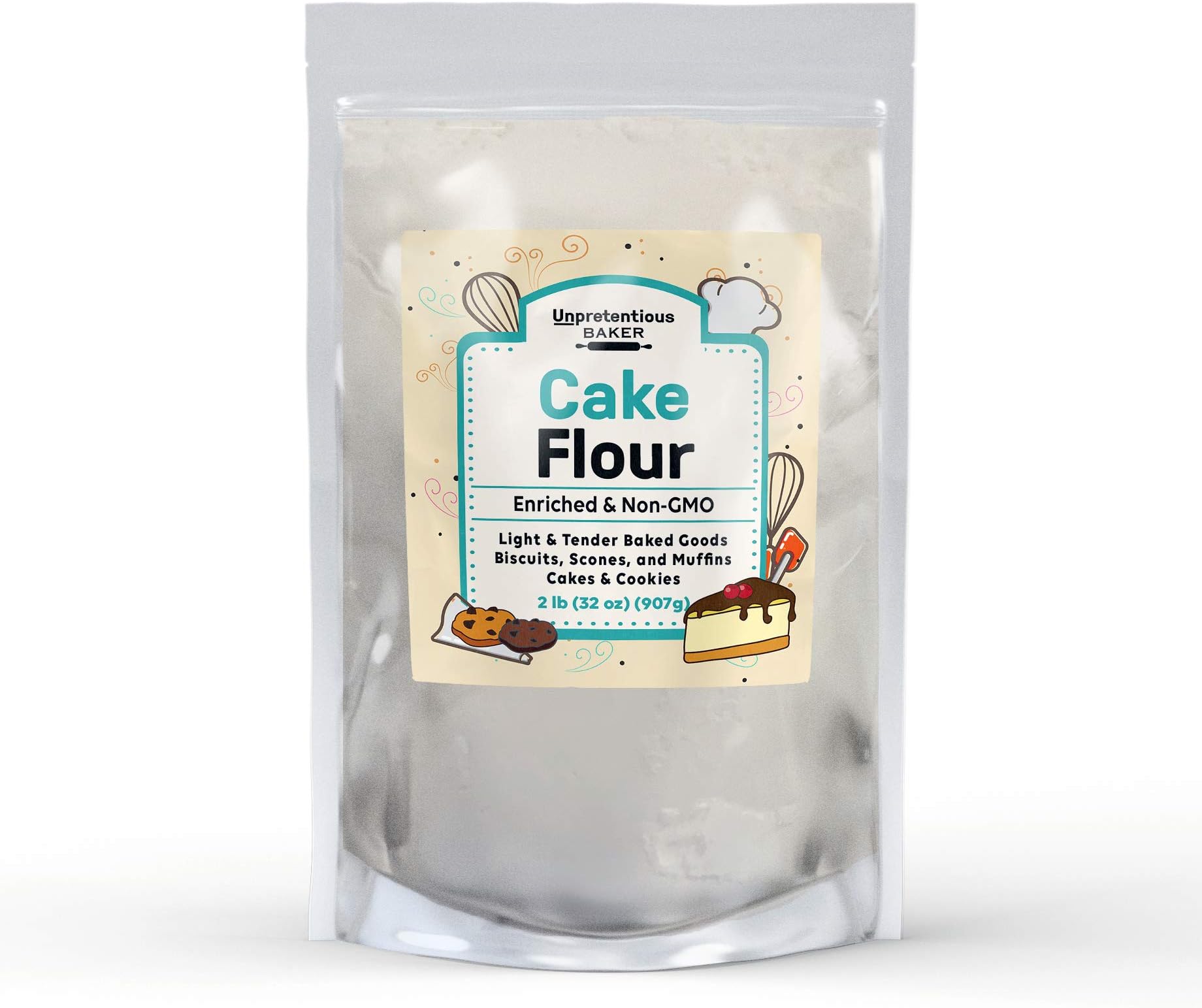 Swans Down Regular Cake Flour, 32 Ounce Boxes (Pack of 8