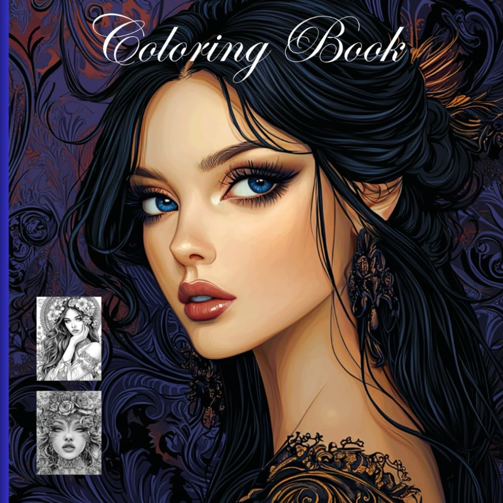 Coloring Book for Adults. Stress Relief Coloring.