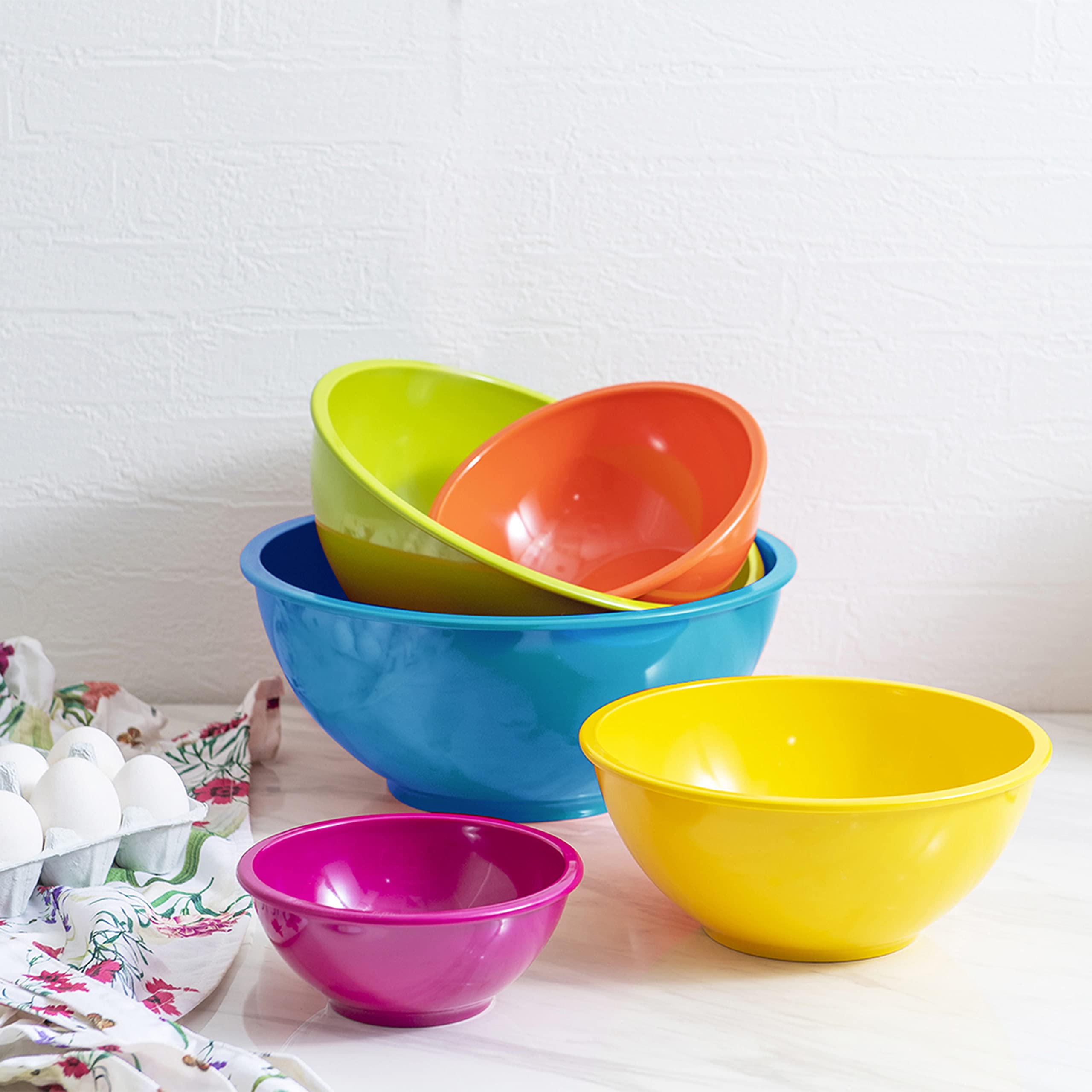 zak designs　スタッキングボウル Zak Designs Colorways Nesting Mixing Bowls for Space Saving
