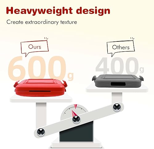 Miniatura 9 de Sandwichera roja para microondas y waflera 2 en 1, tostadora de microondas, sandwichera, máquina de panini, apta para lavavajillas, sin