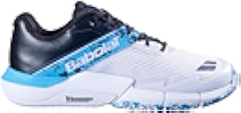 Men's Movea 2 Padel Shoes (White/Cyan Blue, US Footwear Size System, Adult, Men, Numeric, Medium, 11)