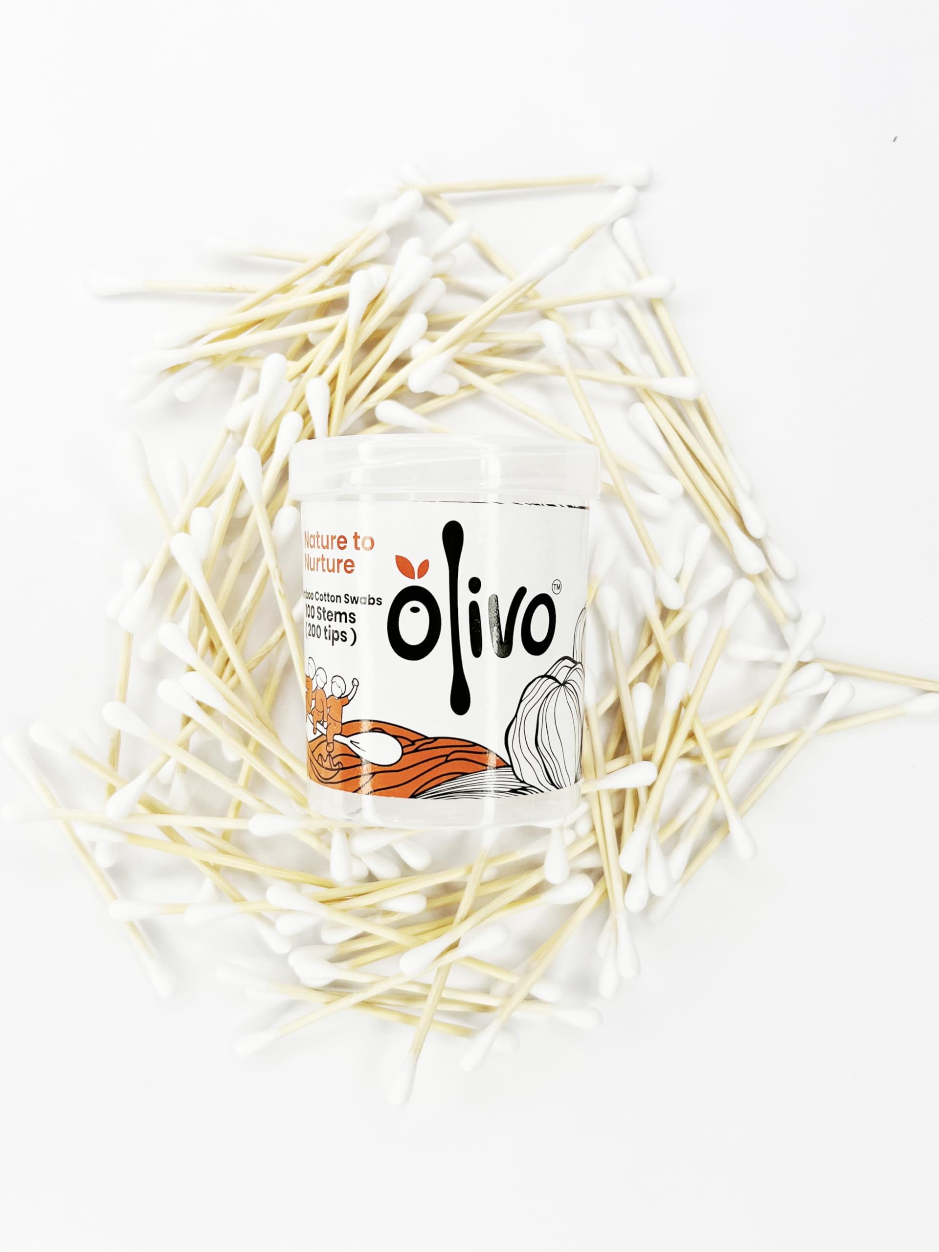 AR MODULERS Natural Bamboo Ear Buds 200 sticks / 400 tips (Pack of 2) double Tip Cotton Swabs with Sustainable Bamboo | Eco Friendly Multipurpose use etc.-image-38