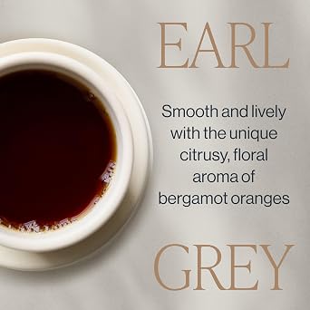 Rishi Tea Earl Grey Organic Black Loose Leaf Tea, Caffeinated, 1lb | Energizing Black Tea Blend, Bergamot Essential Oil, Sustainable, 50+ Servings