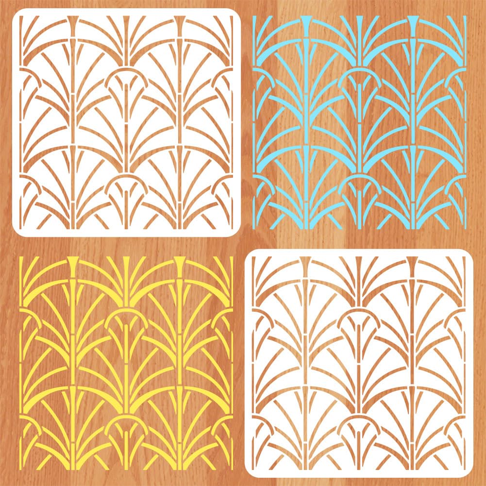 Pochoirs géométriques de 30x30cm pour moderniser un carrelage ancien