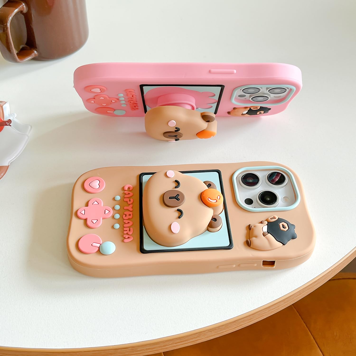 Custodia Per IPhone 13 Pro / 14 Pro Con Biscotto Kawaii 3D - Silicone Morbido Antiurto - Regalo Per Ragazze