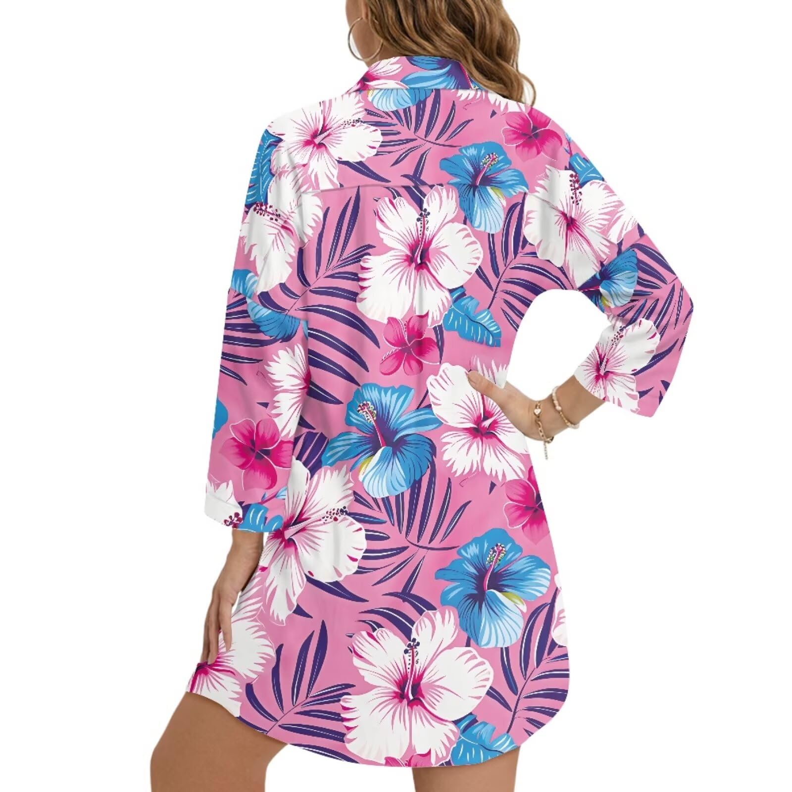 Pareo de playa para mujer, salida de baño para mujer, camisa de vestir de playa con botones y bolsillo, ropa de playa, S-3XL