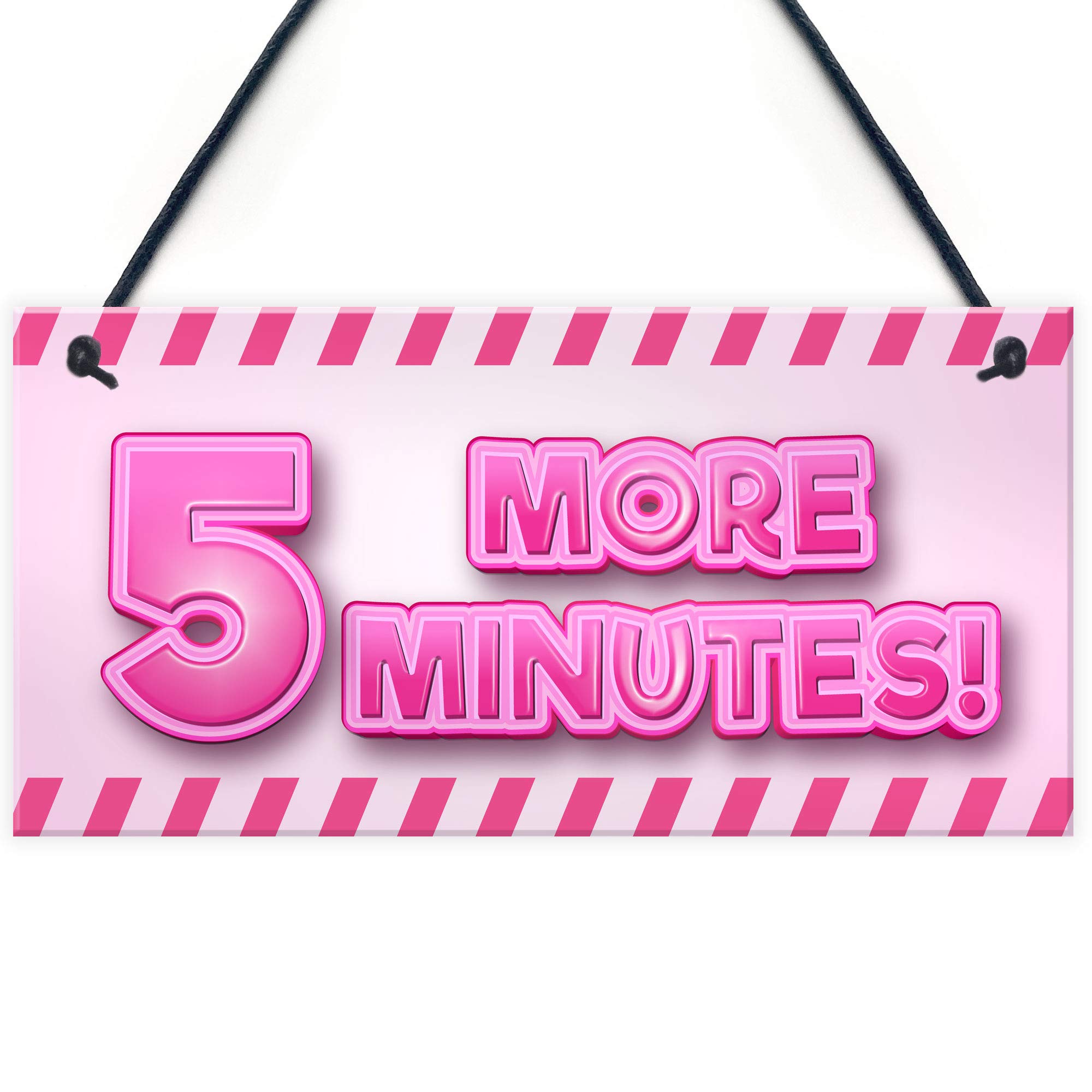 5 MORE MINUTES Funny Gamer Sign For Girls Bedroom Gamer Gift For Daughter