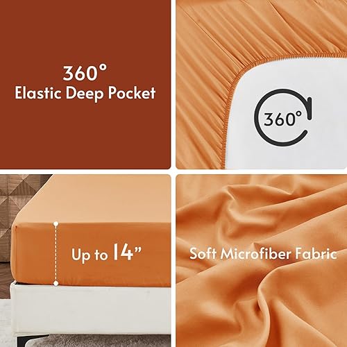 Miniatura 231 de MUXHOMO Juego de edredón Queen de 7 piezas, cama reversible en una bolsa, tamaño Queen, juego de ropa de cama para todas las estaciones con edredón