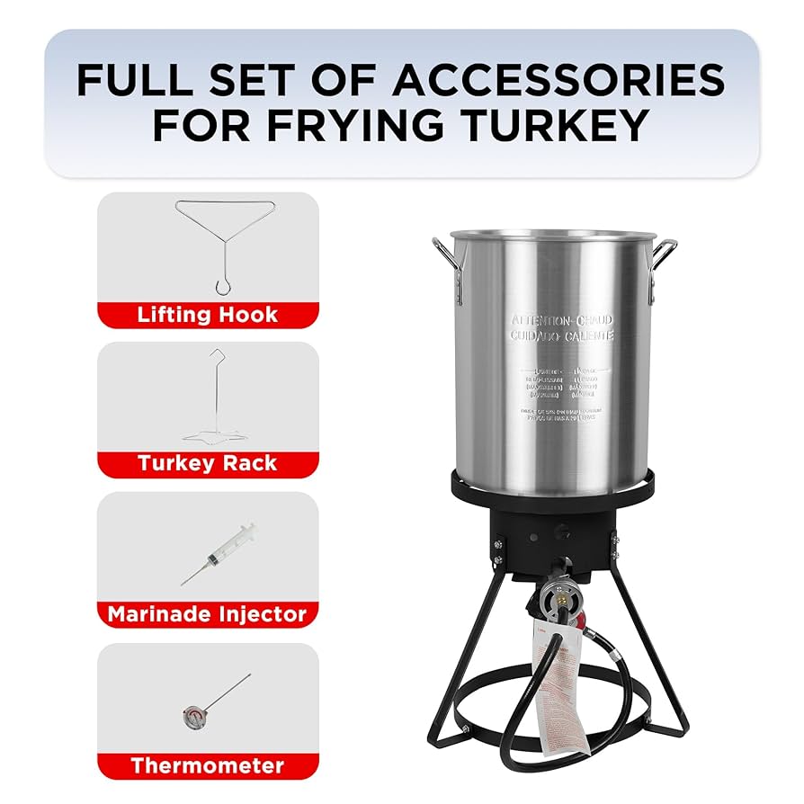 Amazon.com: Red Mountain Valley 30 Qt Propane Deep Fryer