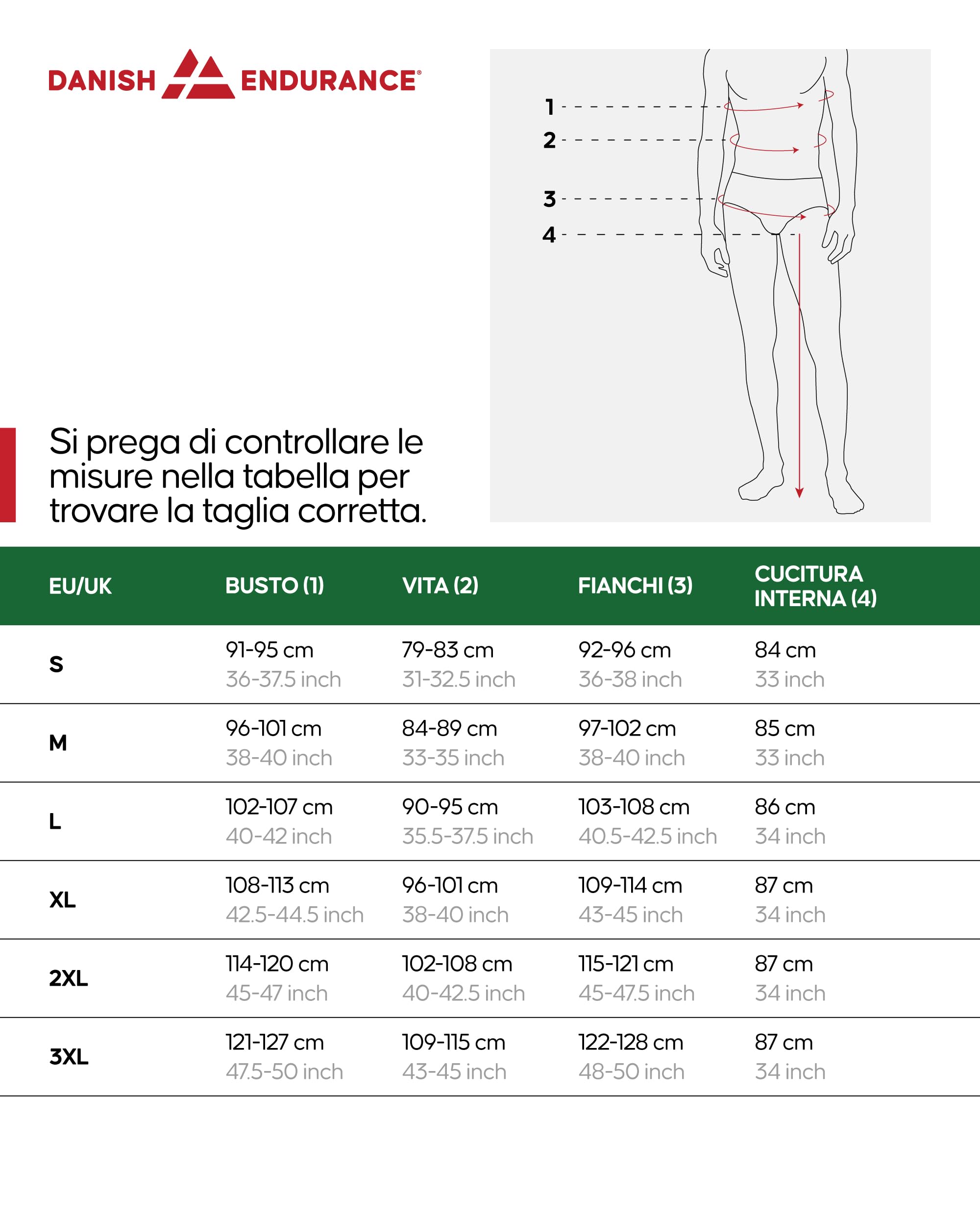 DANISH ENDURANCE Completo Termico Uomo in Lana Merino, per Il Freddo Estremo, Pantaloni Lunghi da Uomo, Maglia Termica Invernale