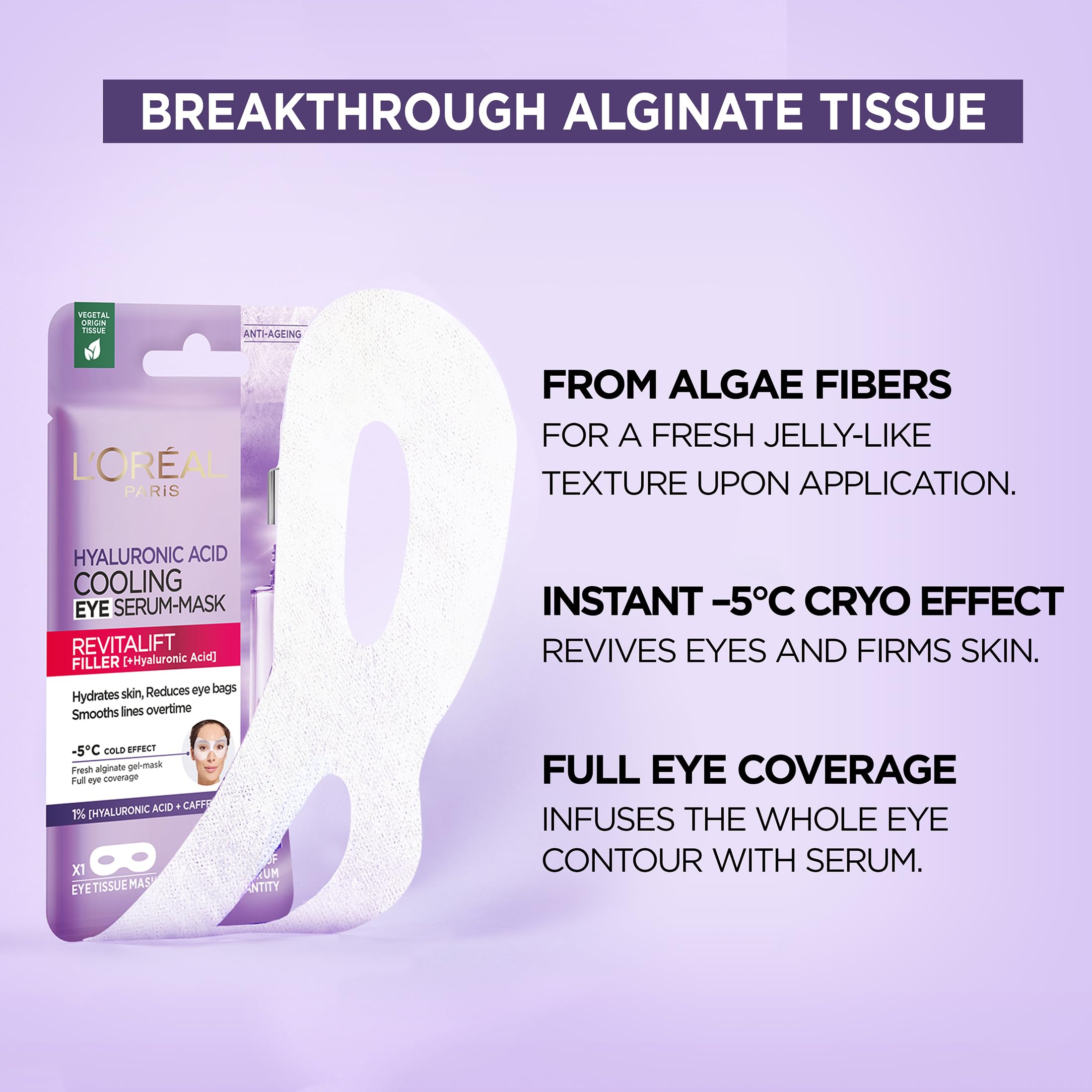 L'Oréal Paris Revitalift Filler Anti-Aging Tissue Eye Mask